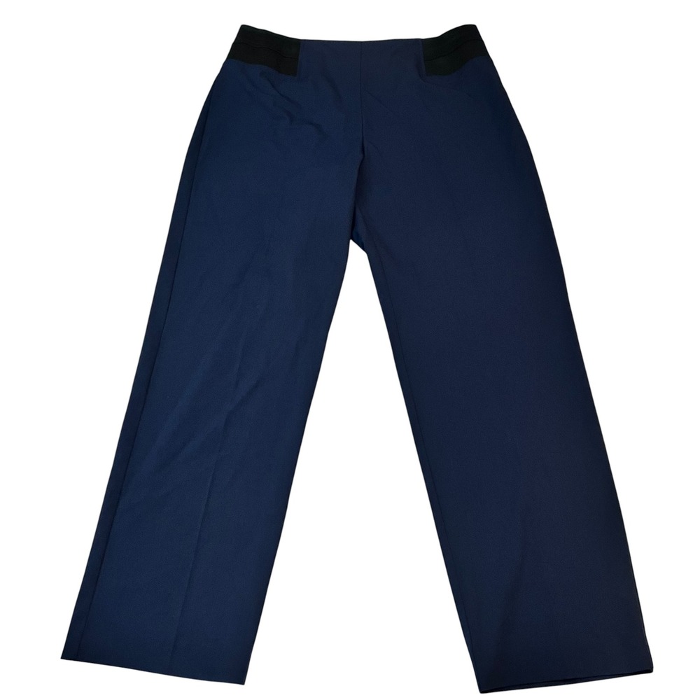 Taylor Brooke Navy‎ Dress Pants Size 16 Elastic Waist Work Office Career